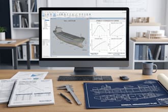 do naval architecture design and stability analysis for your vessel