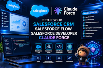 setup your  cloud salesforce,salesforce flow, salesforce developer,salesforce