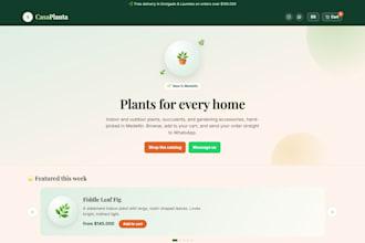 build a custom local business website with whatsapp ordering