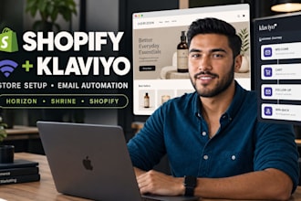 setup klaviyo email automation for shopify horizon, shrine and more