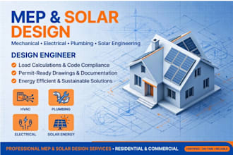 create professional mep and solar drawings using autocad