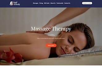 build wix massage website therapy website  massage therapy website for booking