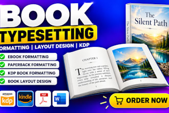 do book formatting book layout design book typesetting