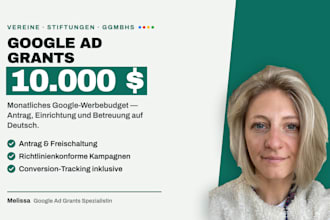 set up and manage google ad grants for german nonprofits
