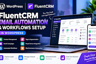 set up fluentcrm email automation and workflows in wordpress