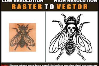 convert raster image to vector professionally