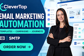setup clevertap email templates campaigns journeys email automation SMTP
