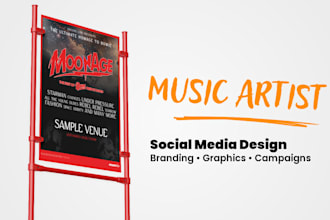 design music artist branding and social media graphics