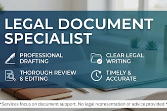 draft and review professional legal documents and civil contracts