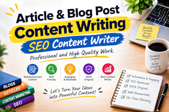 be your professional content writer and SEO article writer
