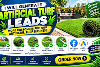 generate artificial turf leads through facebook and google ads