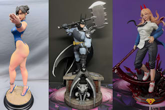 3d print and paint anime figure action figure 3d model stl file resin printing