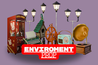 create stylized props for the environment