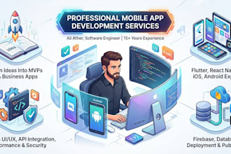 do mobile app development in ios android flutter react native app developer