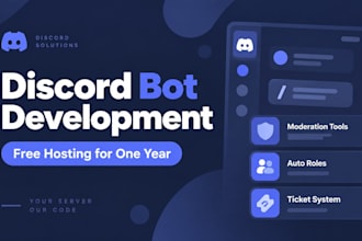 make a custom coded discord bot for you