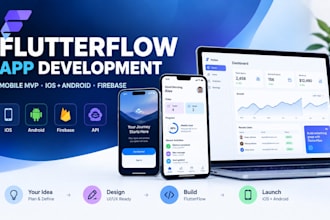 build flutterflow mobile app develop flutterflow mvp for ios android firebase