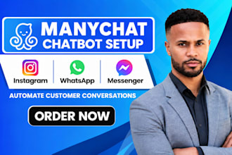 setup manychat chatbot automation for instagram whatsapp and messenger
