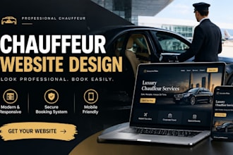 build chauffeur website chauffeur service, limousine website car service website