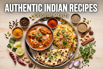 write authentic indian recipes
