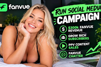 grow your fanvue subscriber, fanvue income, ai fanvue promotion, fanvue chatter