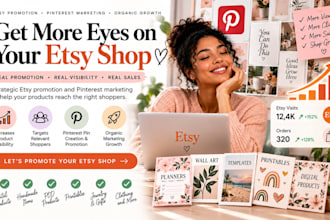 promote etsy shop etsy marketing pinterest promotion traffic and sales boosting