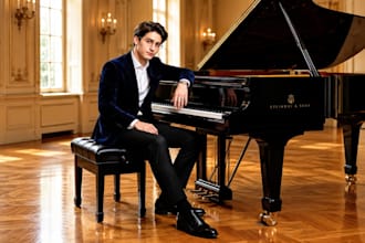 record piano accompaniment or piano cover backing tracks for you