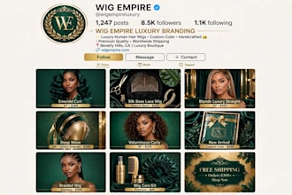 make your wig or boutique brand look expensive and premium