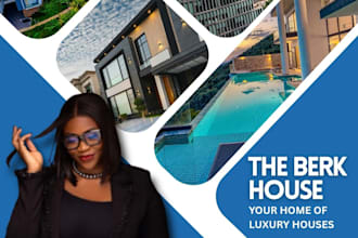 design luxury real estate flyer, and property listing flyer