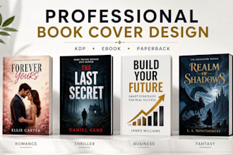 do professional book cover design or kindle book cover