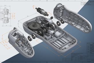 design mechanical products, devices and home appliances in 3d cad