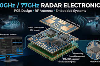 develop 60ghz 77ghz radar electronics, pcb and embedded systems