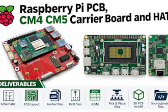 design raspberry pi pcb cm4 cm5 carrier board and hat