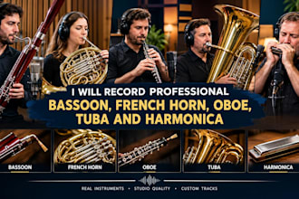 record professional bassoon, french horn, oboe, tuba and harmonica