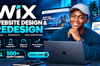 design wix website and redesign a business wix website