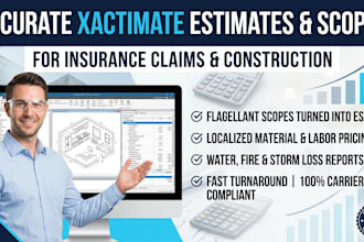 write accurate xactimate estimate and scope for insurance claim