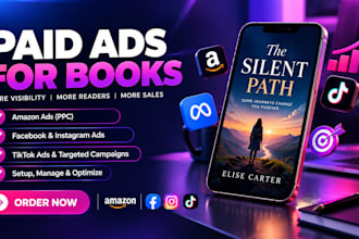 run amazon ppc ads and tiktok ads for book marketing