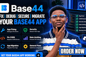 base44 app fixing, base44 app migration, fix cors errors and add rate limiting
