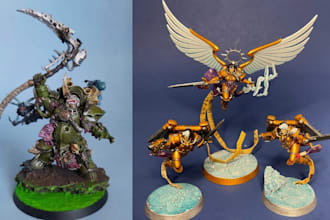 3d print and paint miniature warhammer tabletop dnd painting stl resin printing