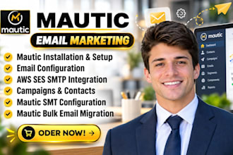 configure mautic open source marketing automation server aws ses