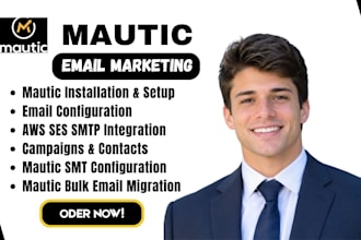 configure mautic open source marketing automation server aws ses