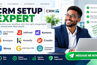 setup less annoying CRM jobtread kommo acculynx knowify creatio CRM ninox CRM