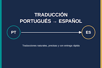 traduciré textos de portugués a español de forma profesional y natural