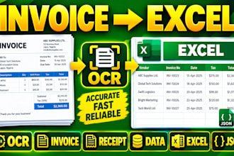 extract invoice and receipt data with custom ocr for accounting and bookkeeping