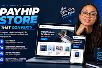 design and set up your payhip or stan store shop