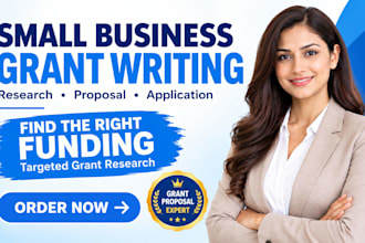 write small business grant proposals research grants and funding applications