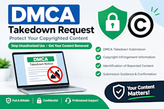 submit a dmca takedown for stolen copyrighted content