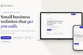 build a SEO ready small business website that gets you calls