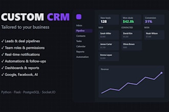 build a custom CRM web app for your business with python and flask