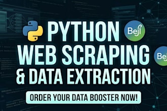 write custom python scripts for web scraping and data extraction