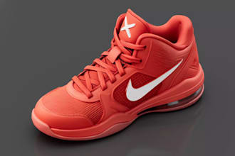 create custom 3d shoe modeling, footwear design, sneaker for 3d printing
